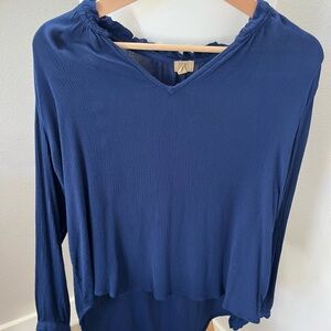 True Craft Navy Long Sleeve Top